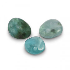 Natural stone nugget beads Fluorapatite 7-11mm Blue